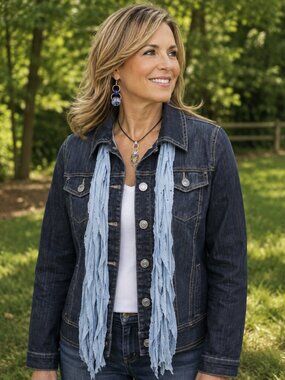 Carolina Blue Flutter Scarf Lightweight Women Accessory